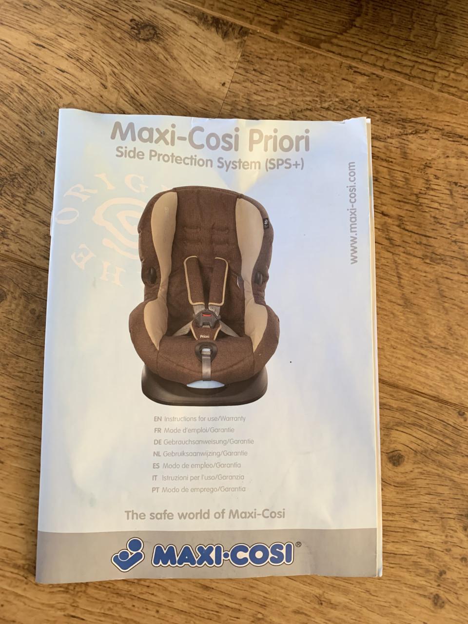 Maxi-cosi autostoeltje(s) met boekje