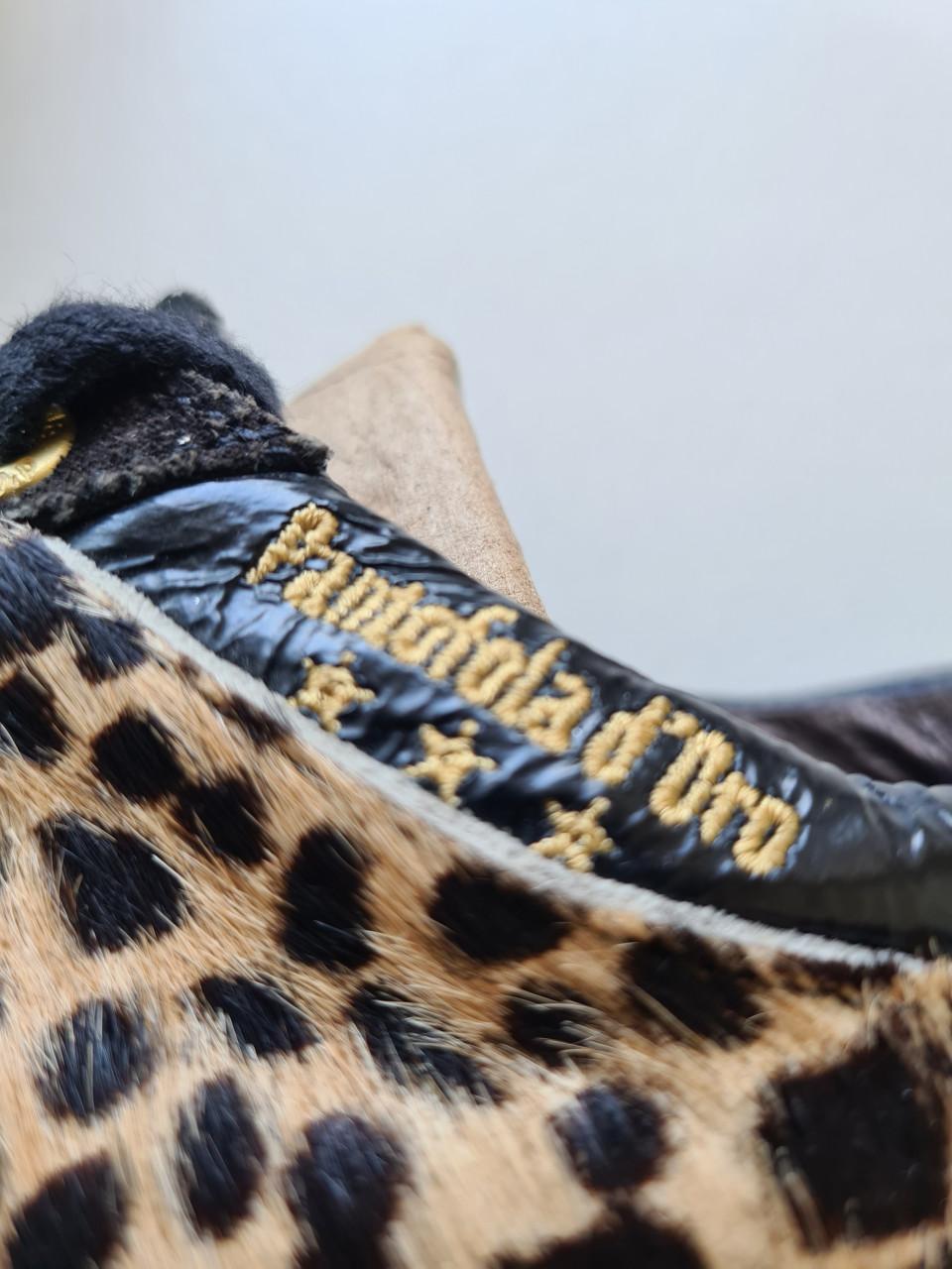 Leren zwart - tijgerprint sneackers van Pantofola D' Oro Maat 39