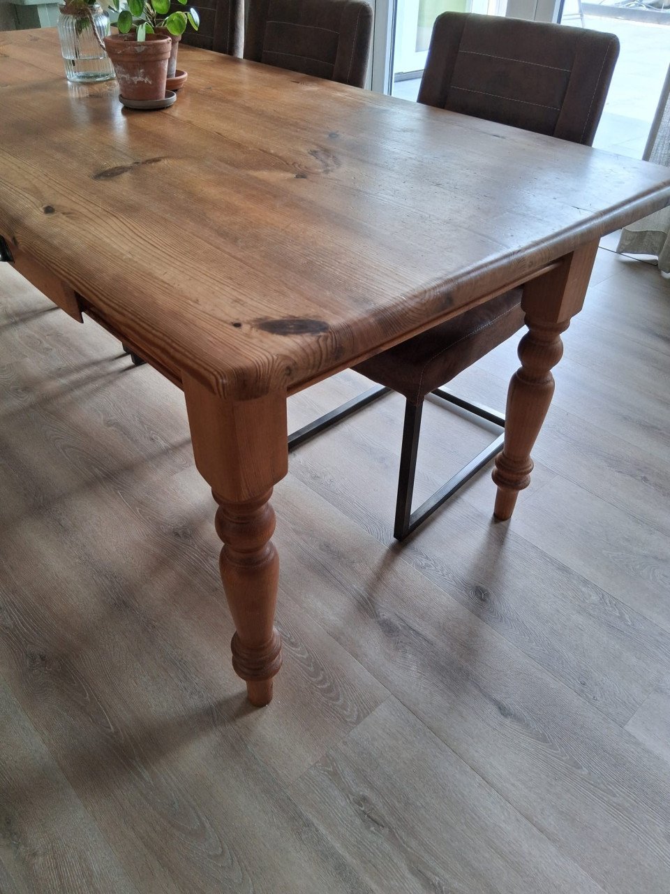 Eettafel en salontafel grenen