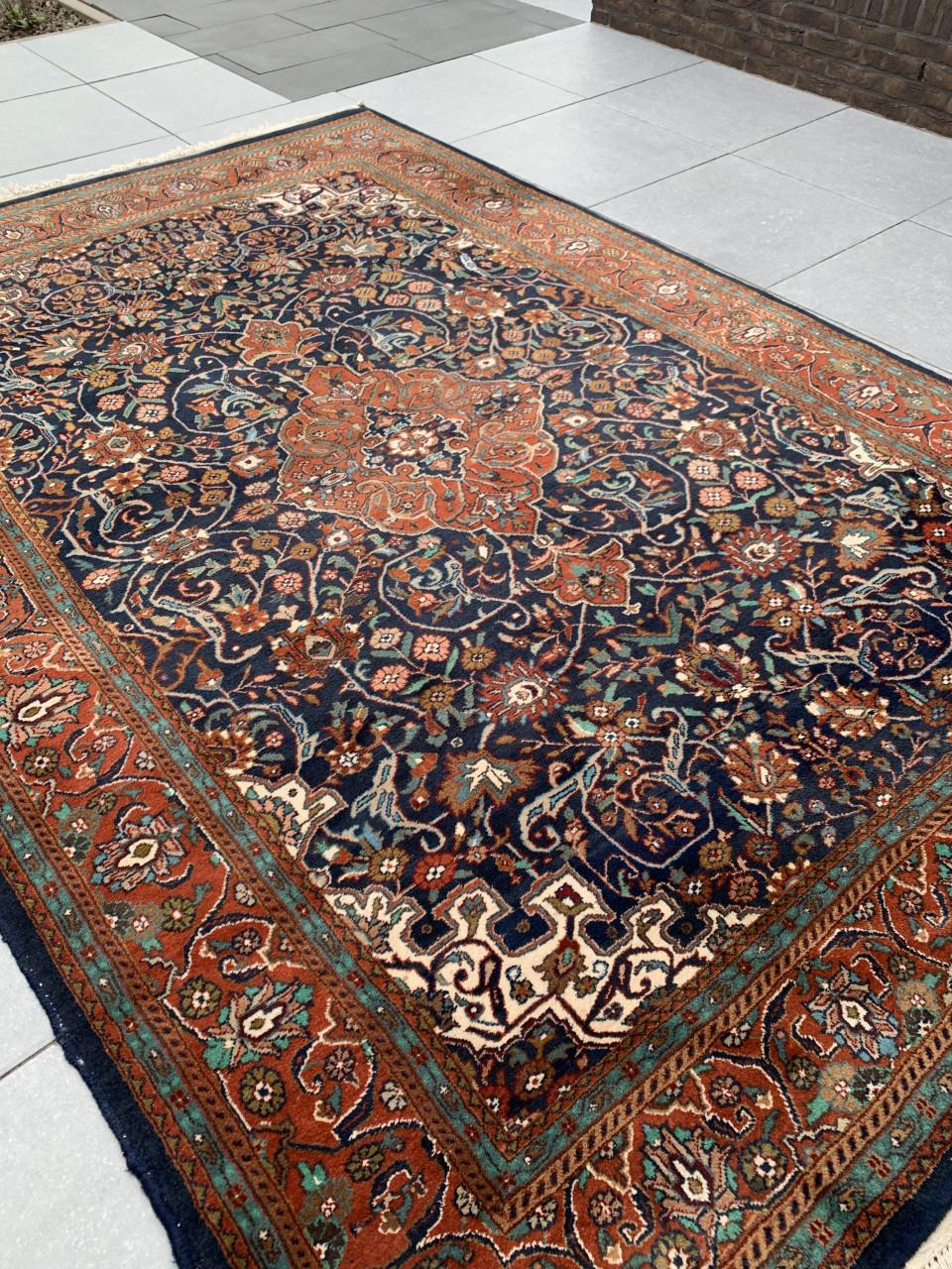 🤎Schitterend Sfeervol Handgeknoopt Vintage Vloerkleed🤎