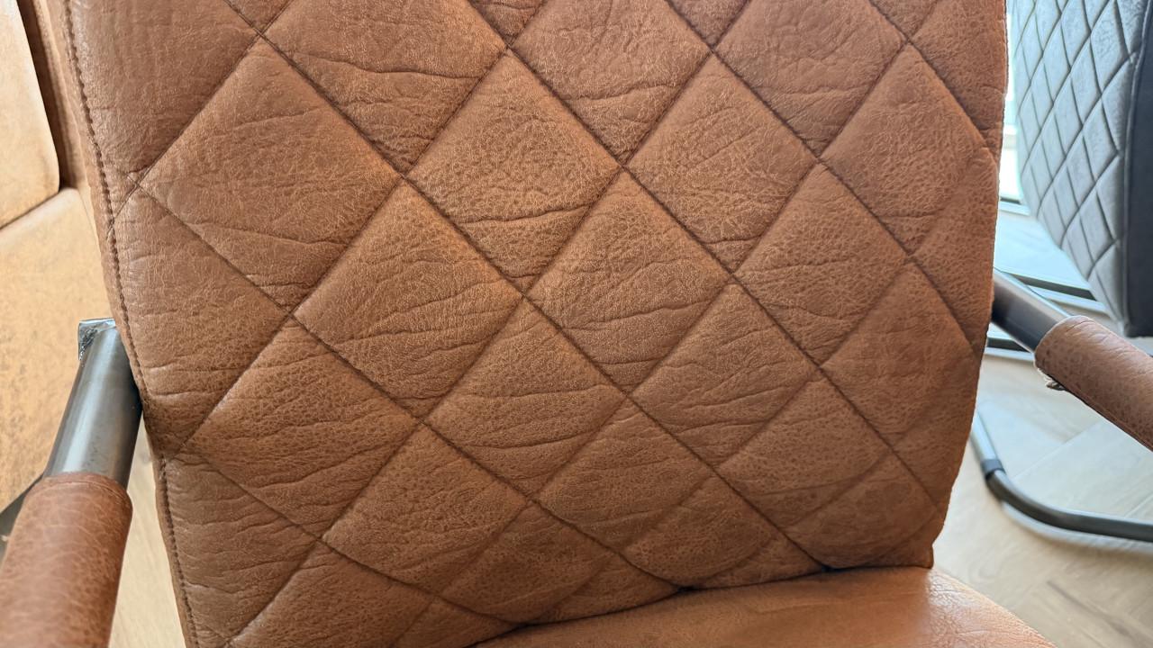 Moderne eetkamerstoelen micro leder
