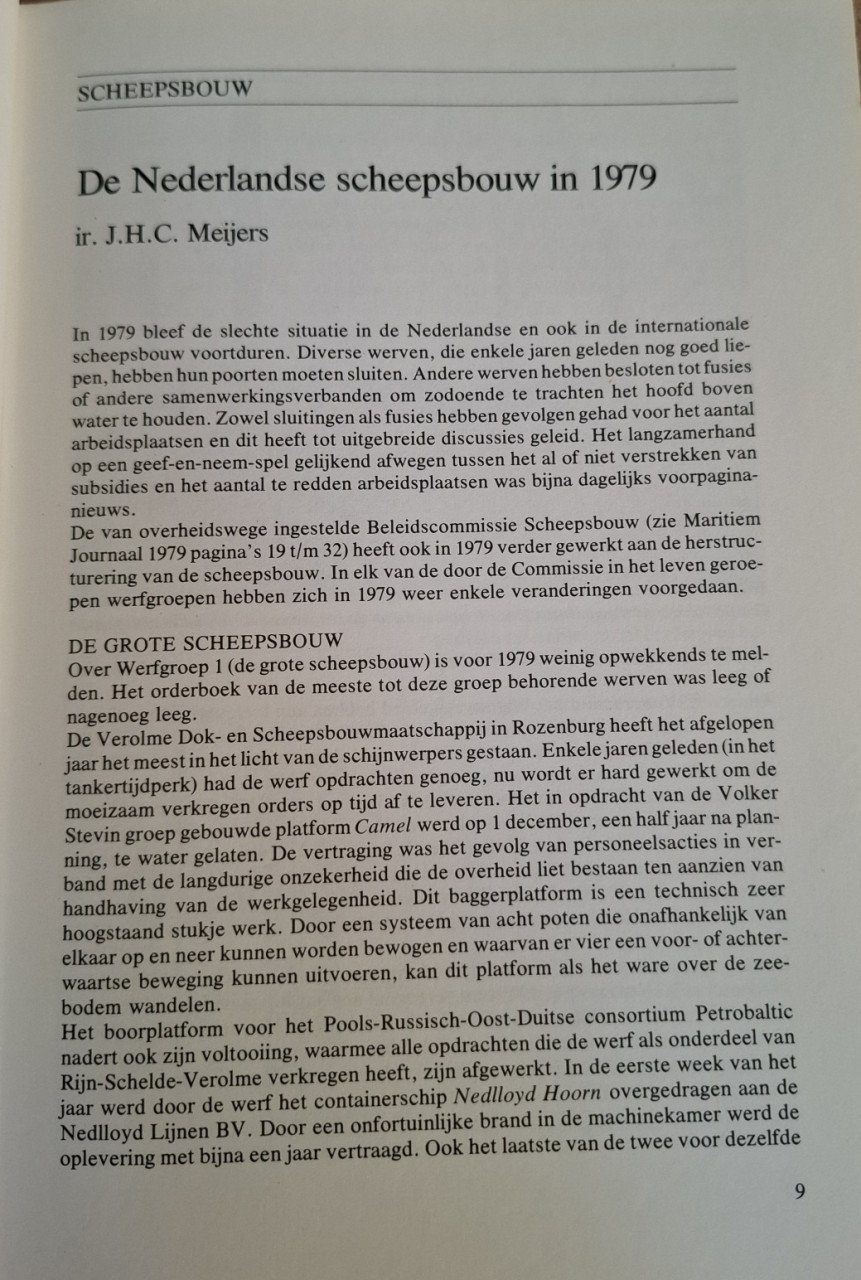 Maritiem Journaal 80, De Boer Maritiem (eindredactie), Haarlem, 1980