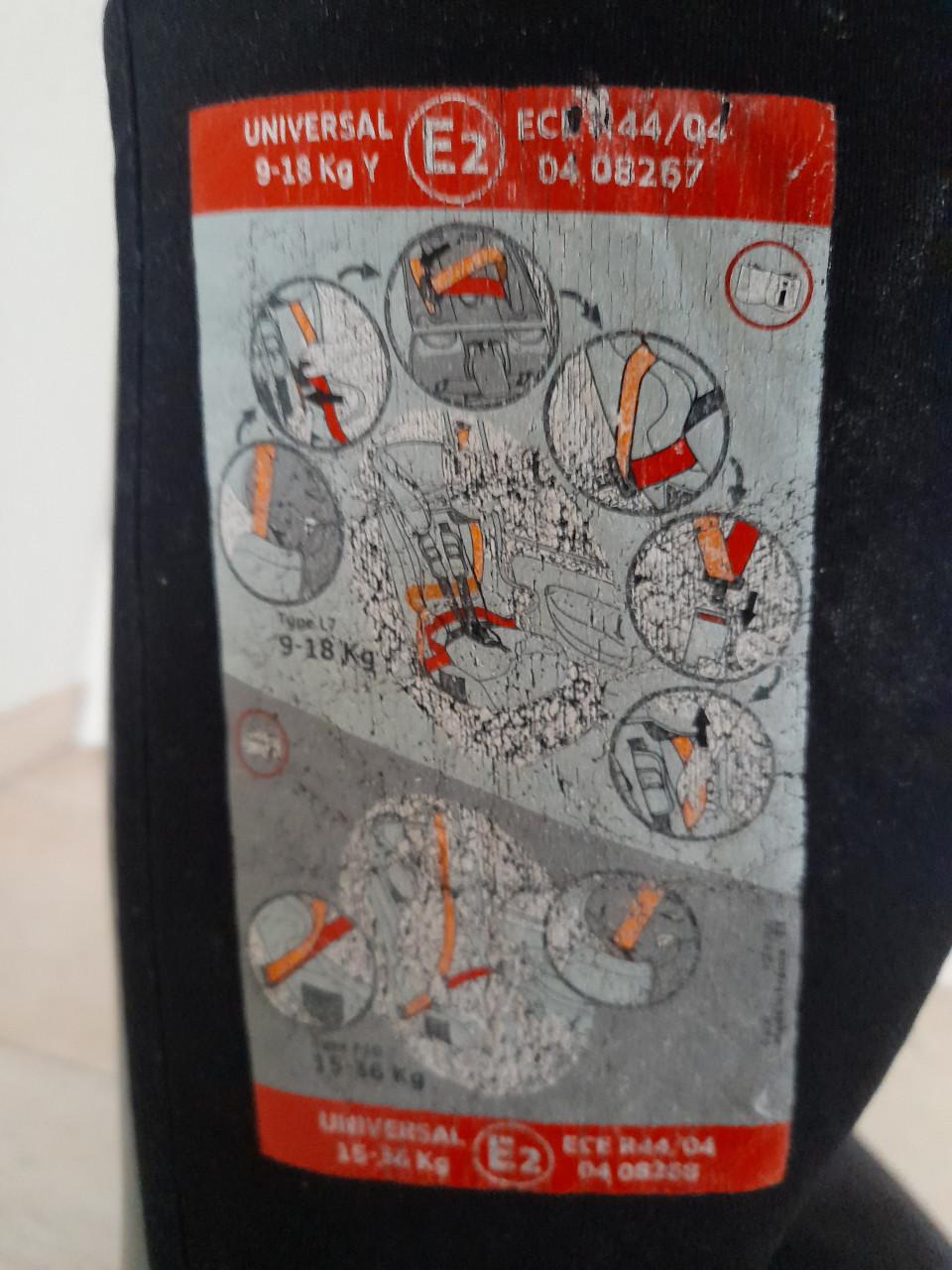 Nania Autostoeltje  9 / 18 kg (in goede staat )