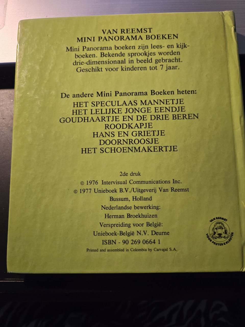 Panoramaboekje: De haas en de schildpad 2e druk 1977