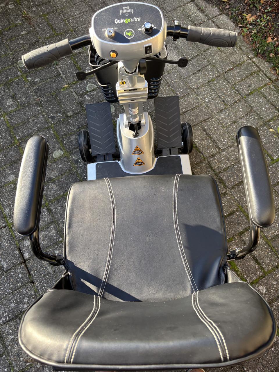 Uitneembare Quingo Ultra scootmobiel voor achter in auto