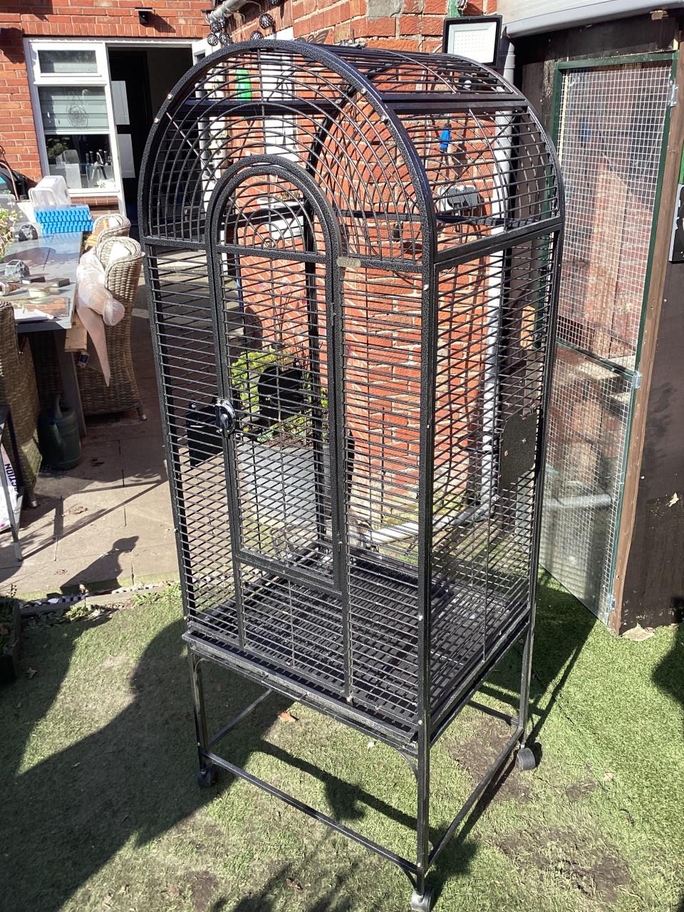 Papegaaienkooi en standaard