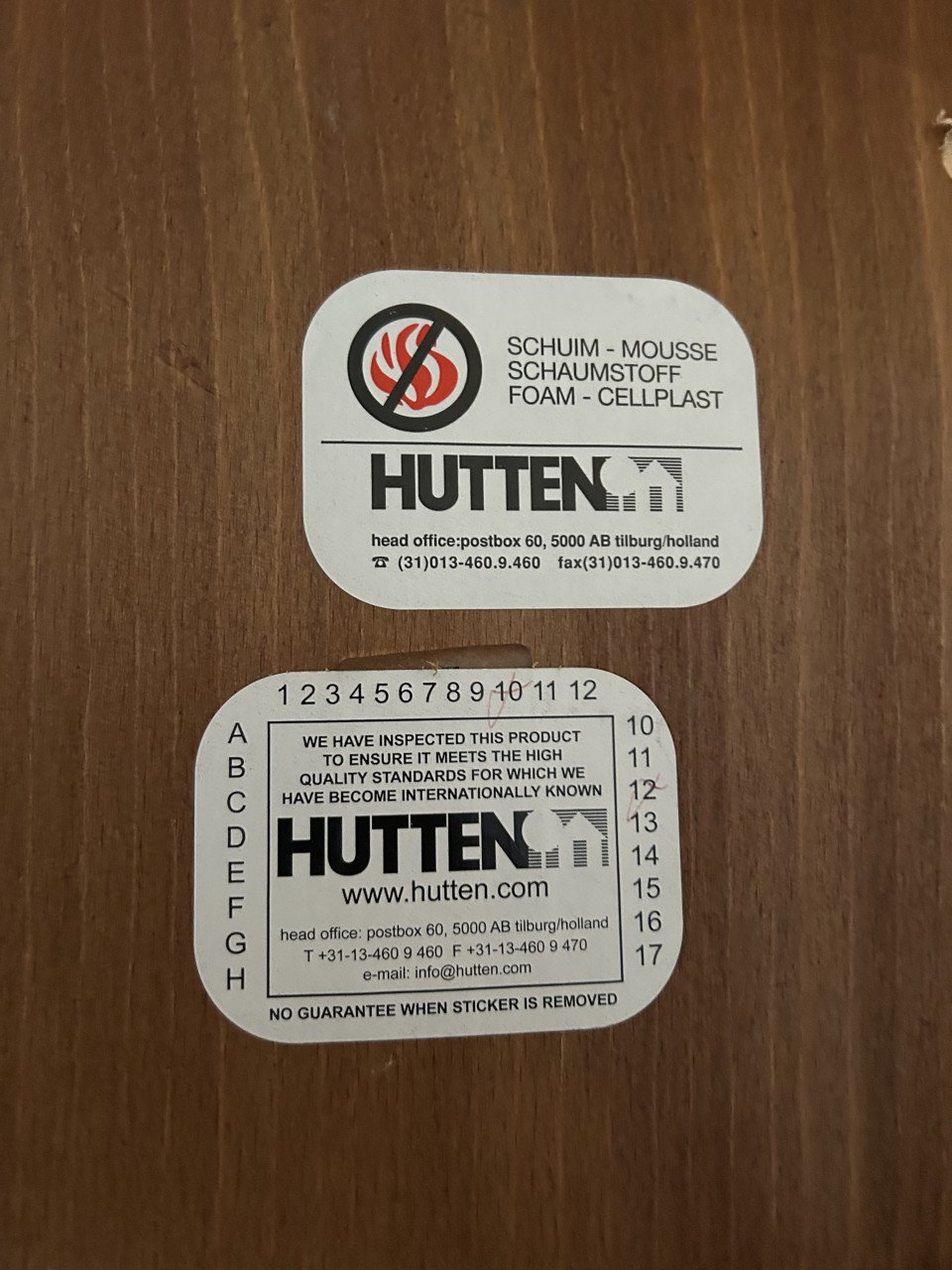 Café tafel met 4 Hutten stoelen