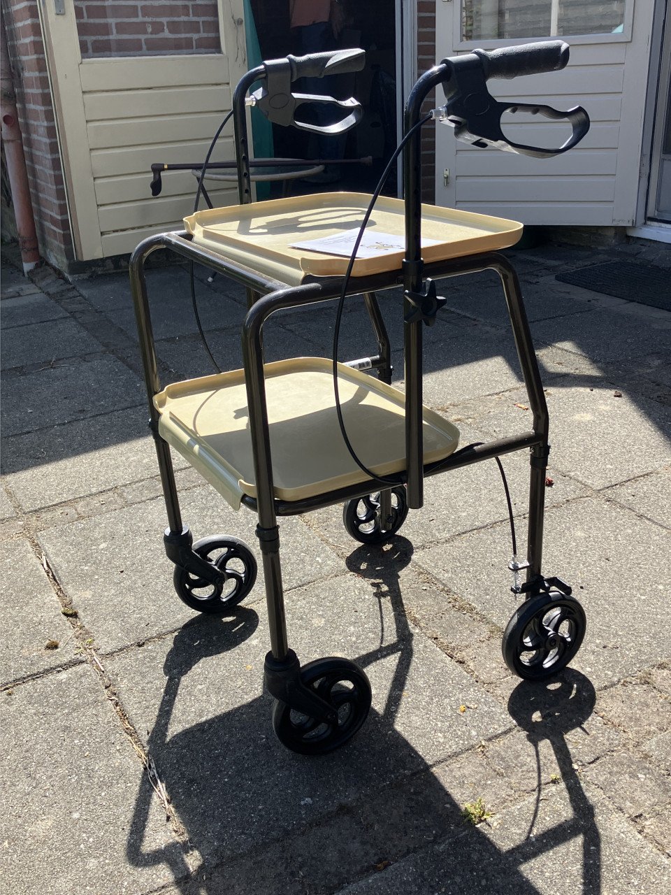 Binnen Rollator met dienblad