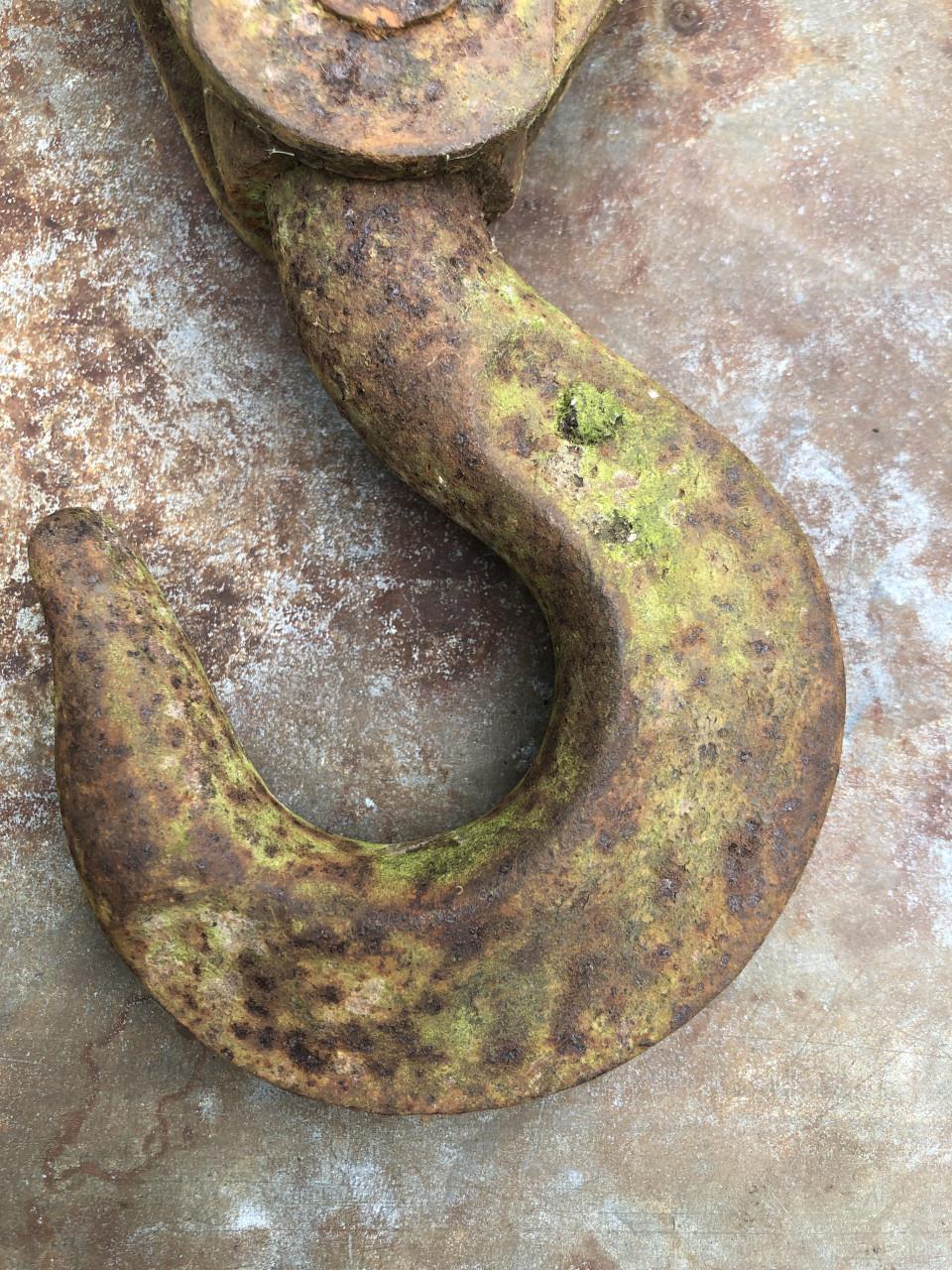 Katrollen vintage ijzer,groot model