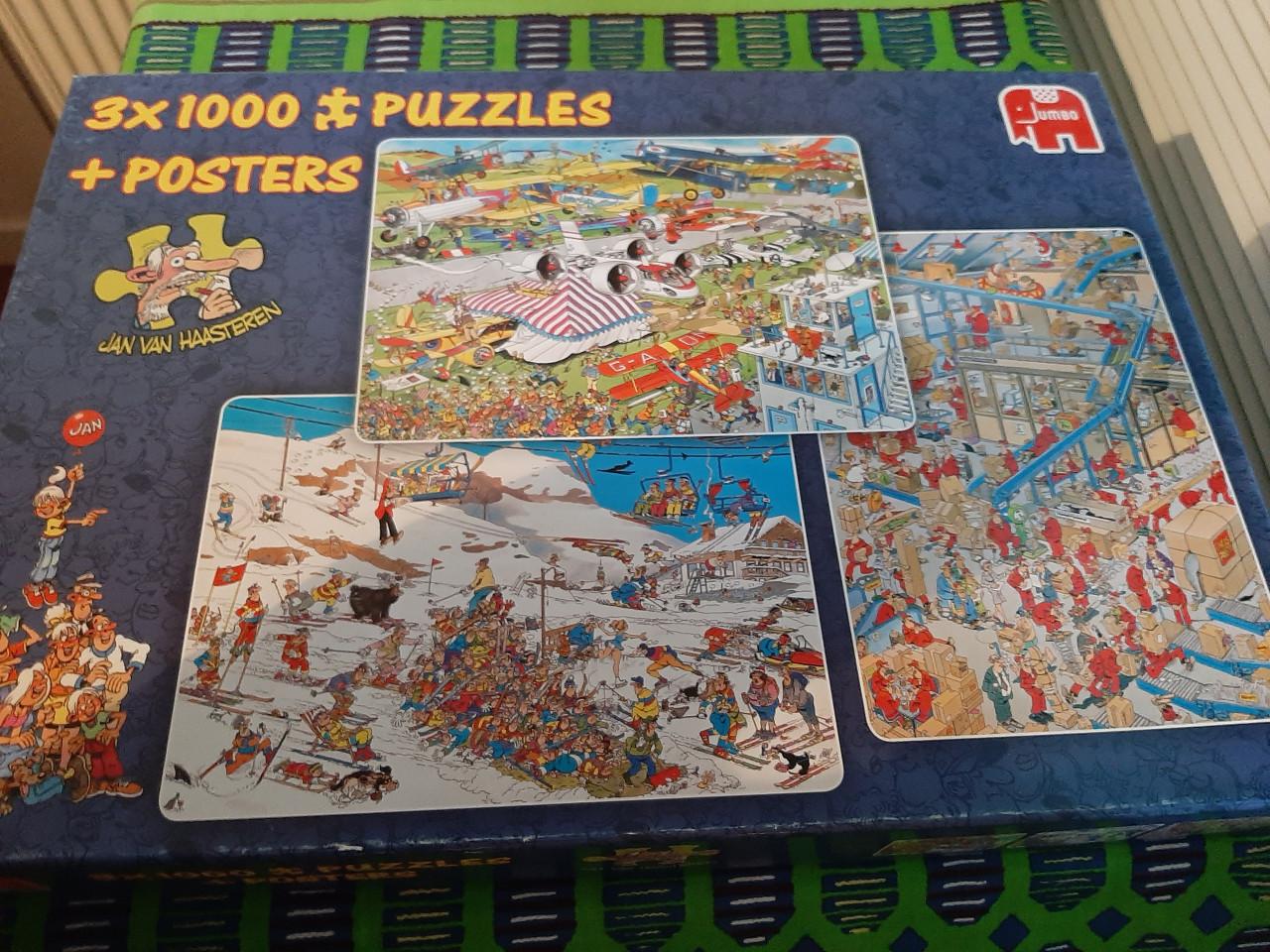 Puzzel 3 stuks a 1000 stuks van Haasteren