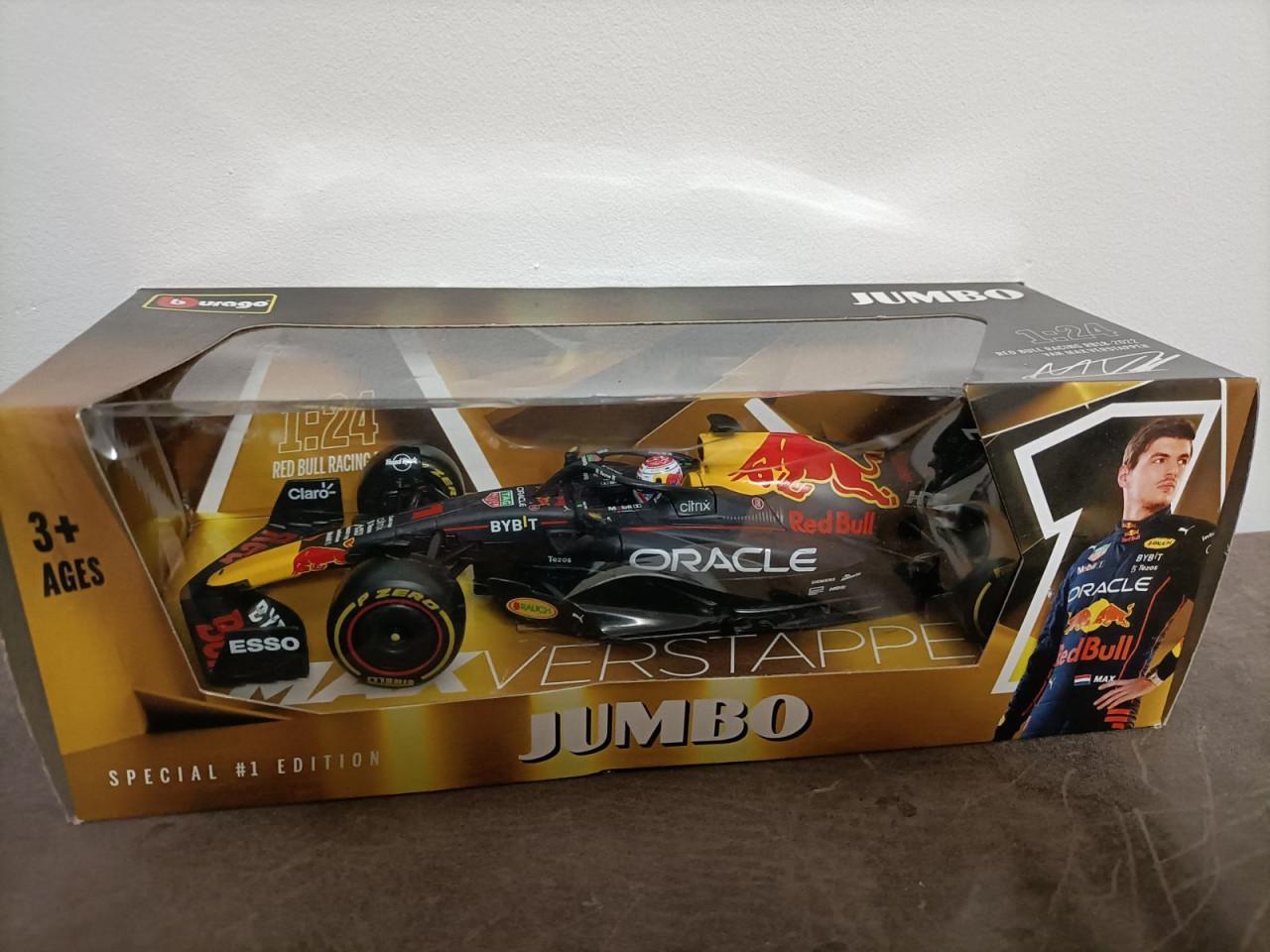 4x Max Verstappen Jumbo Formule 1 Modelauto (4 edities)