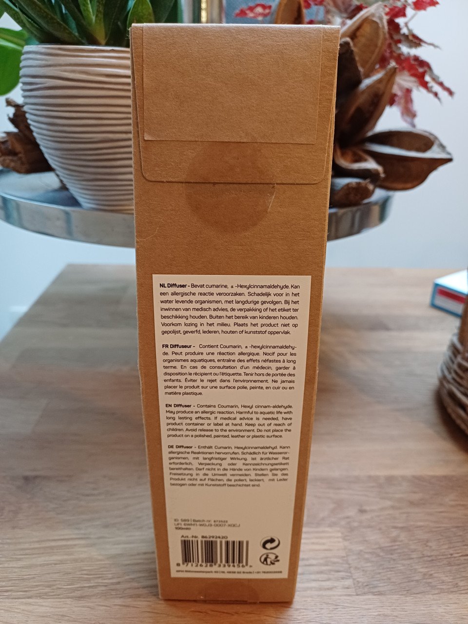 NIEUW: DIFFUSER/GEURSTOKJES CEDRE 100 ml - neutrale geur