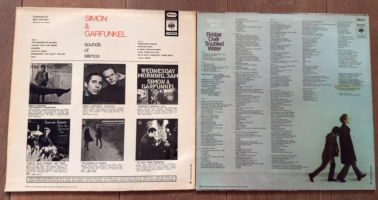 2 lp's van Simon and Garfunkel