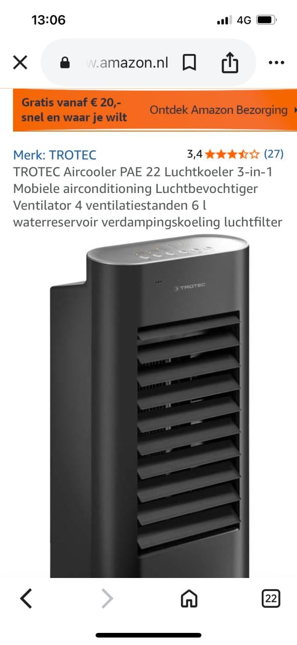 Luchtkoeler Trotec PAE22