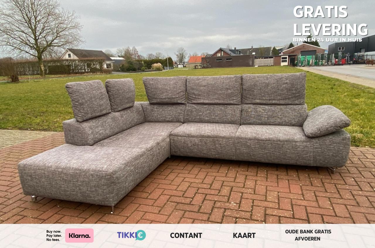 Montèl Unique Stoffen Hoekbank-Diepe Lounge Zit -Modern Nederlands Comfort