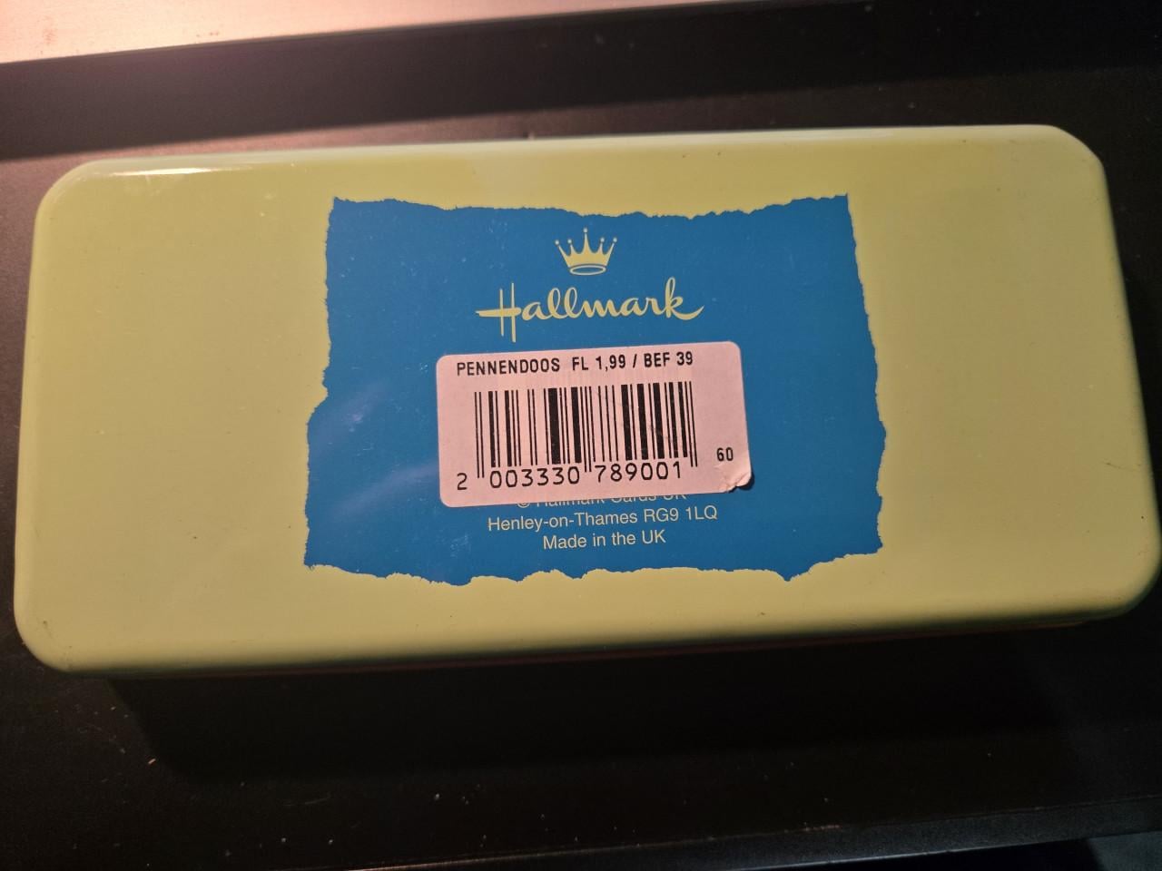 Vintage 'Forever Friends' pennenblikje uit de jaren 80 19x9x2.5cm