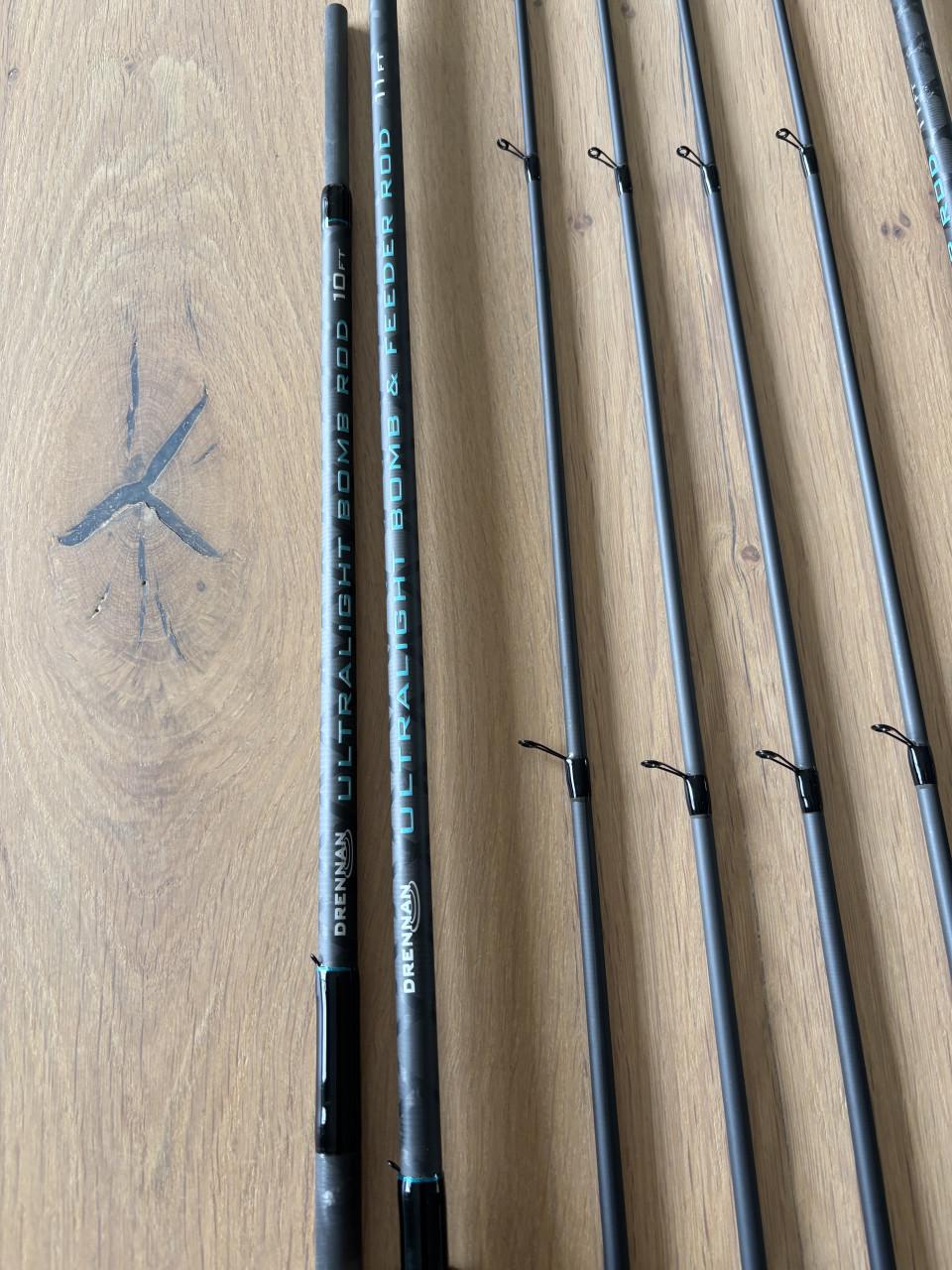 2 x unieke Drennan feeders 10-11 feet demo en nieuw