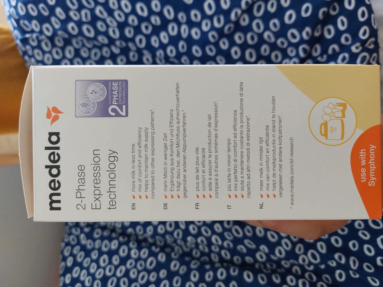 Medela Symphony, dubbele afkolfset