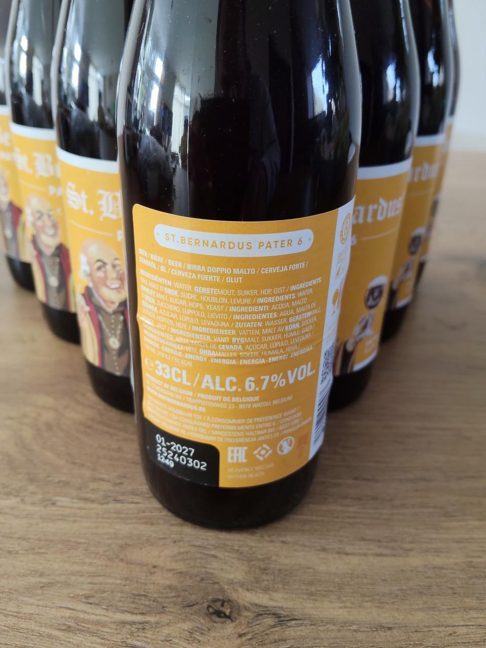 10 flesjes St Bernardus Pater 6 speciaalbier
