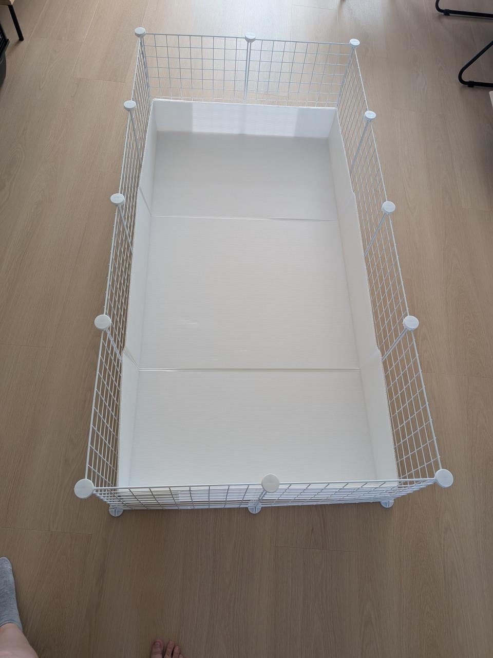 Cavia / Konijnen kooi (Draadkubus 4x2)+ 4st trixie panelen