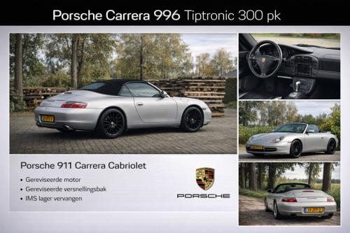 Porsche 996 cabriolet  3.4 tiptronic bj. 1999 met gereviseerde motor, bak