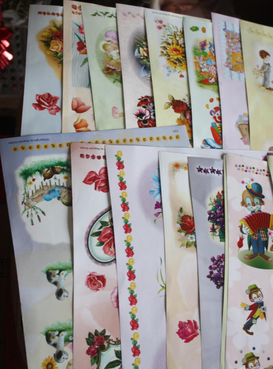 Set van 22 3d knipvellen