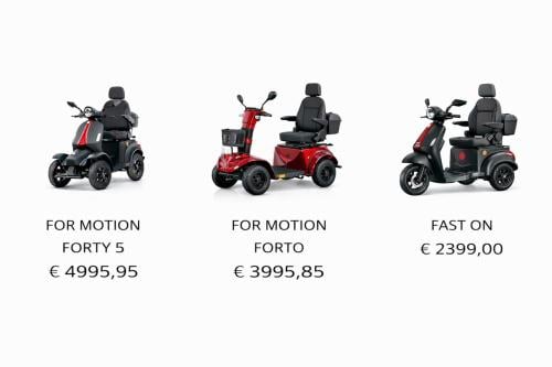 Nu in de showroom: de nieuwste For Motion‑scootmobielen!