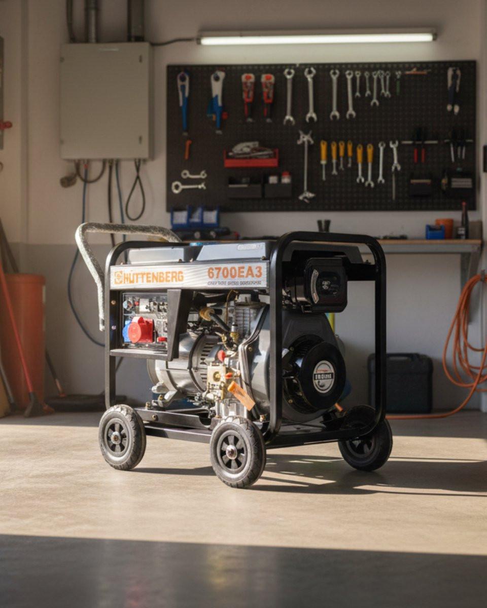 Diesel generator 6700EA3D – 380V driefasig – AVR – Elektrische start