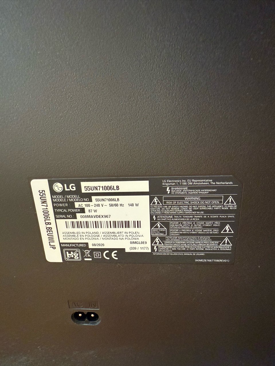 LG - 55 inch - 4K LED