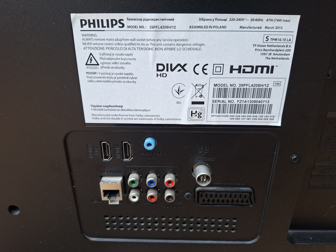Philips 39 inch full hd tv