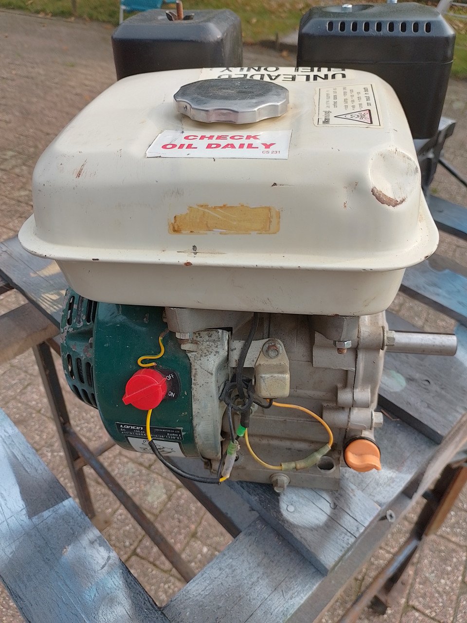 Loncin benzinemotor,(als Honda gx 200)
