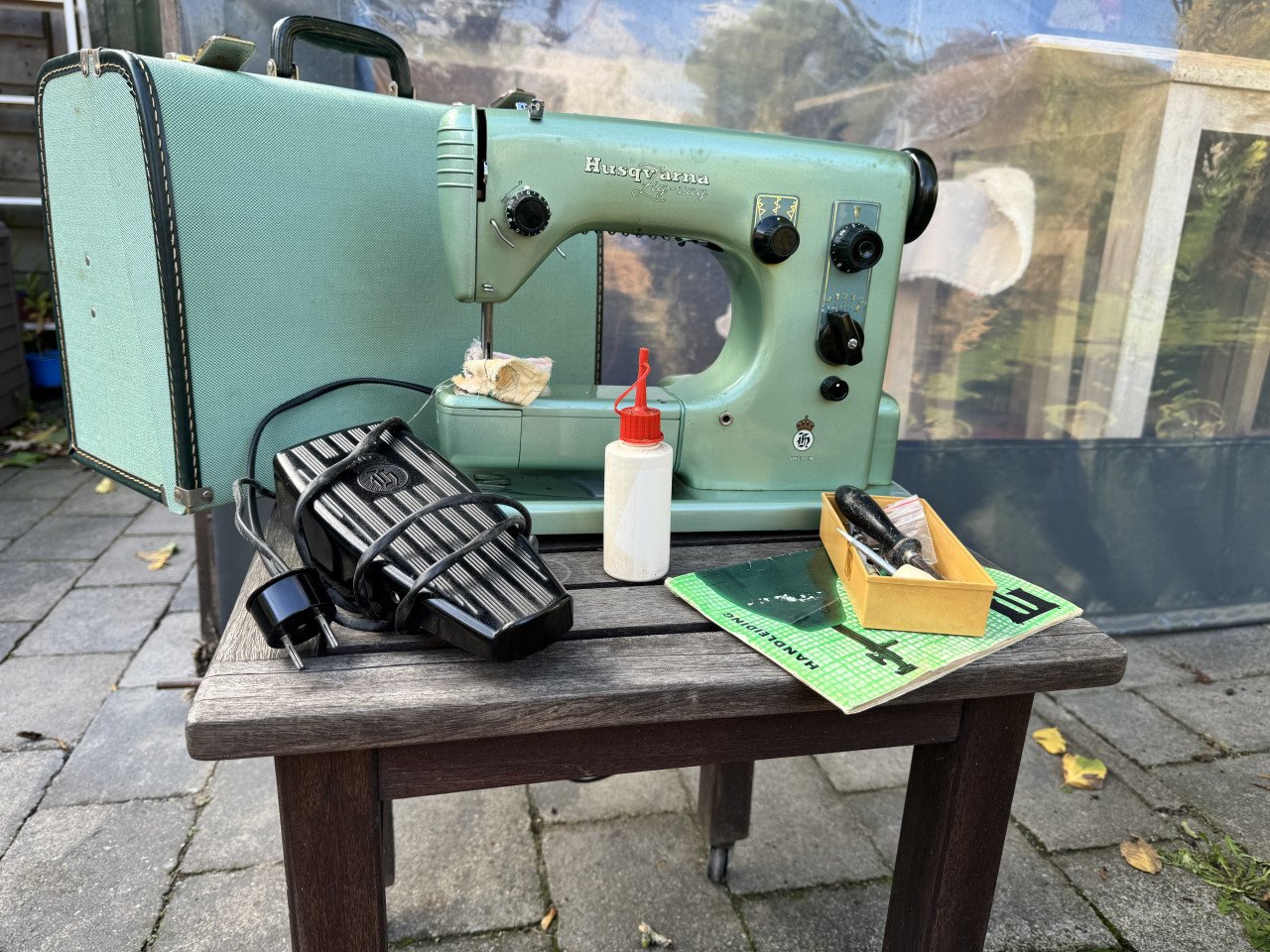 ‘Old school’ naaimachine Husqvarna uit Zweden
