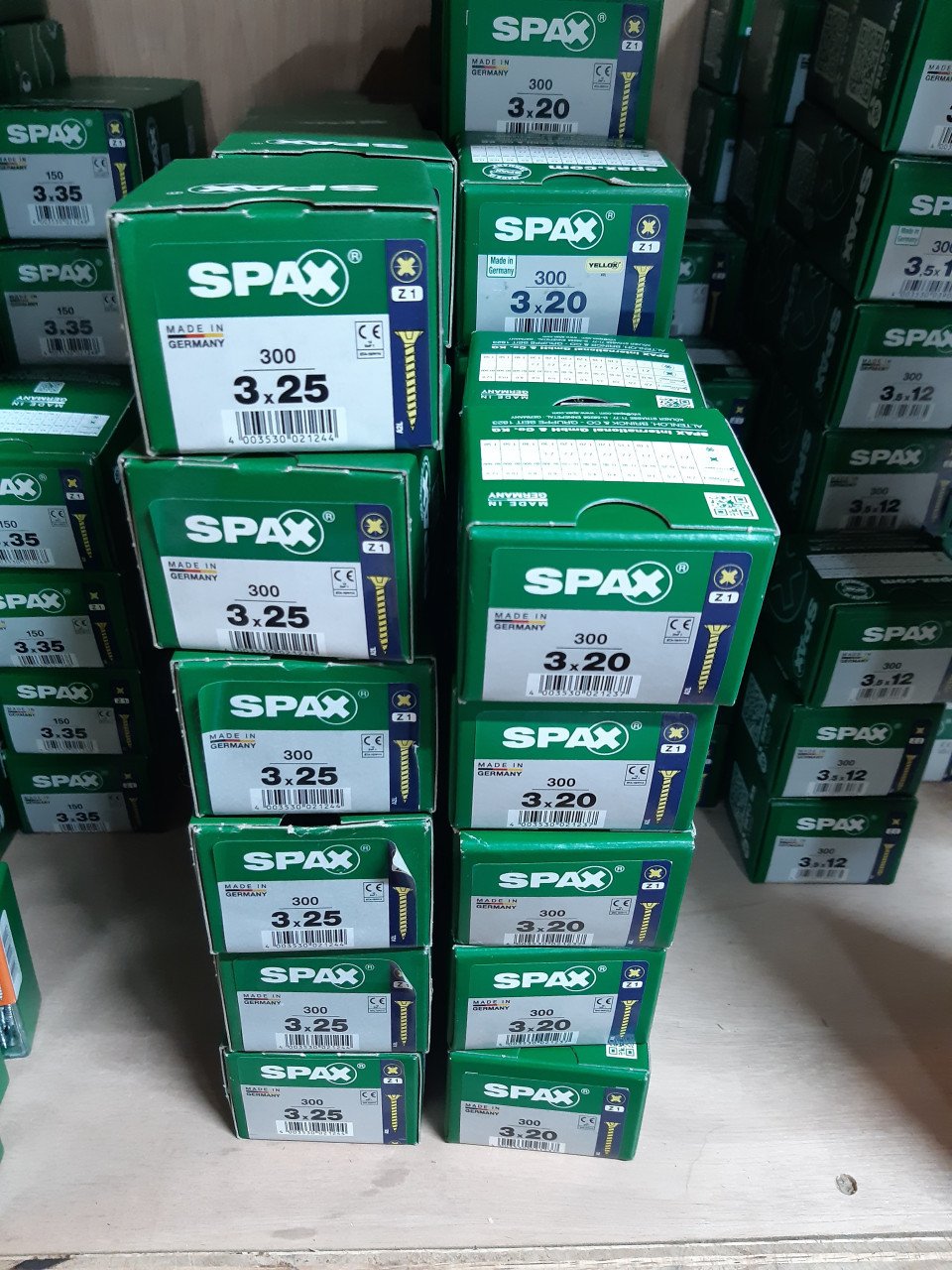 Spax schroeven