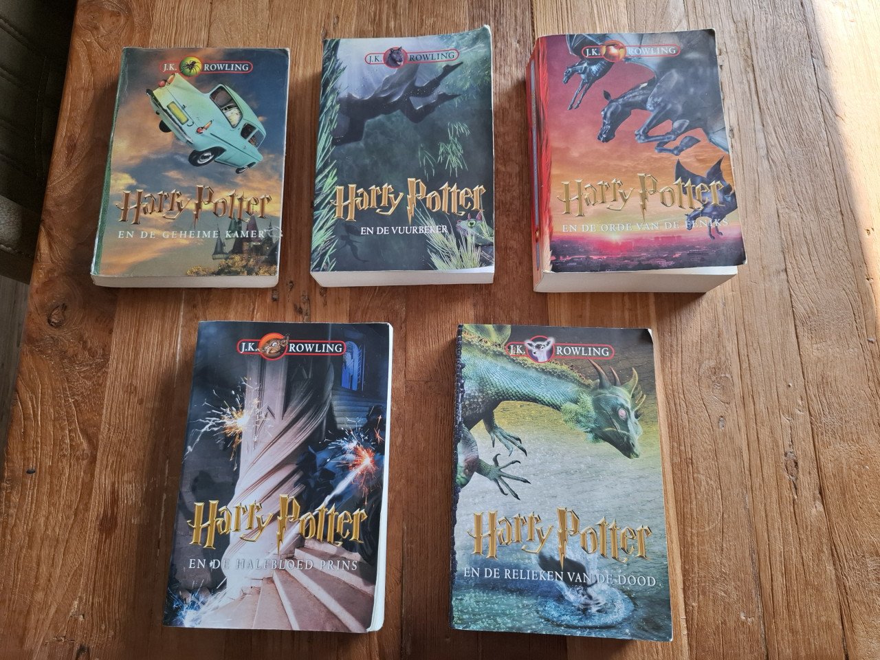 Harry potter boeken 5 stuks