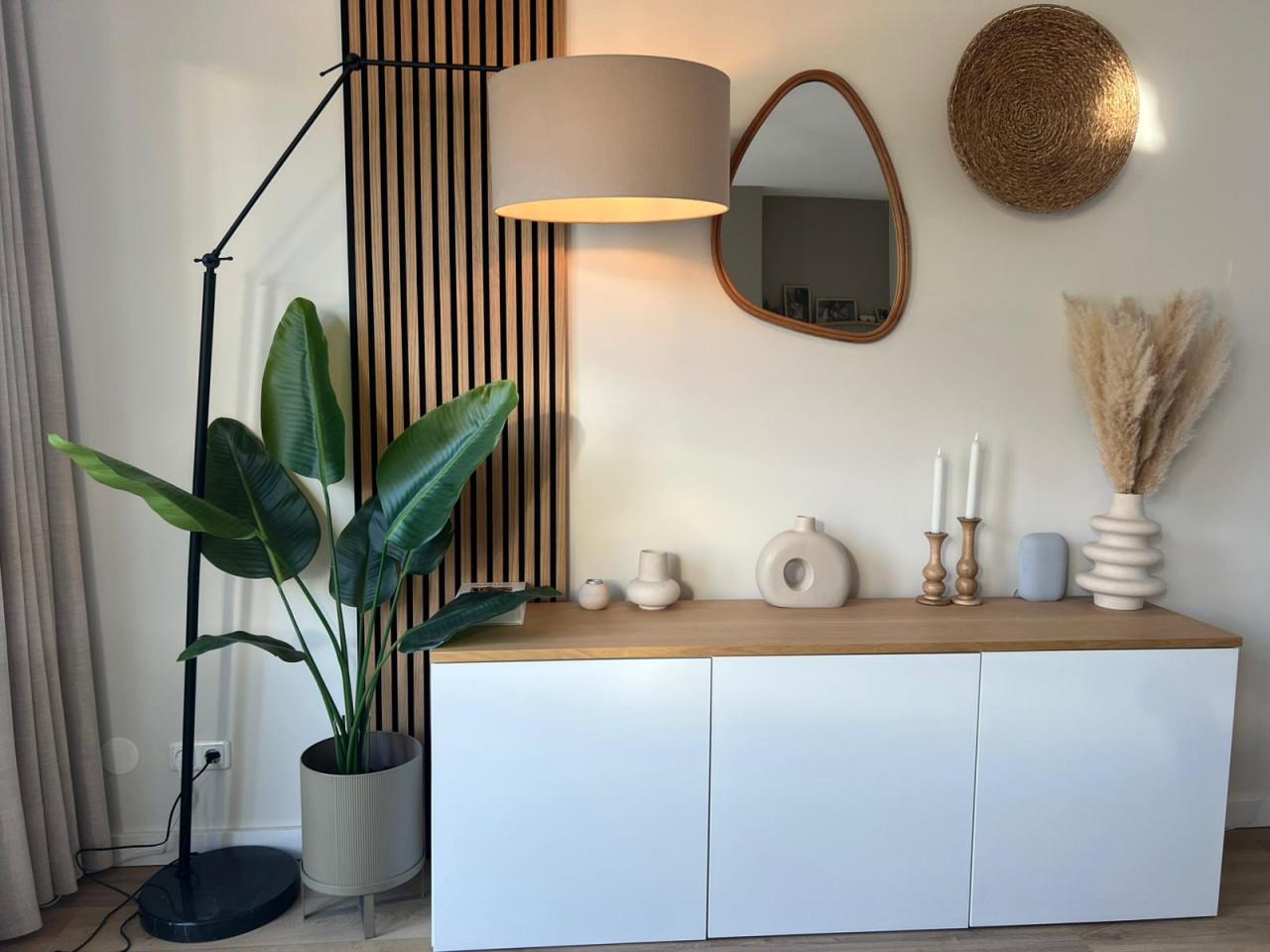 Lamp met granieten voet