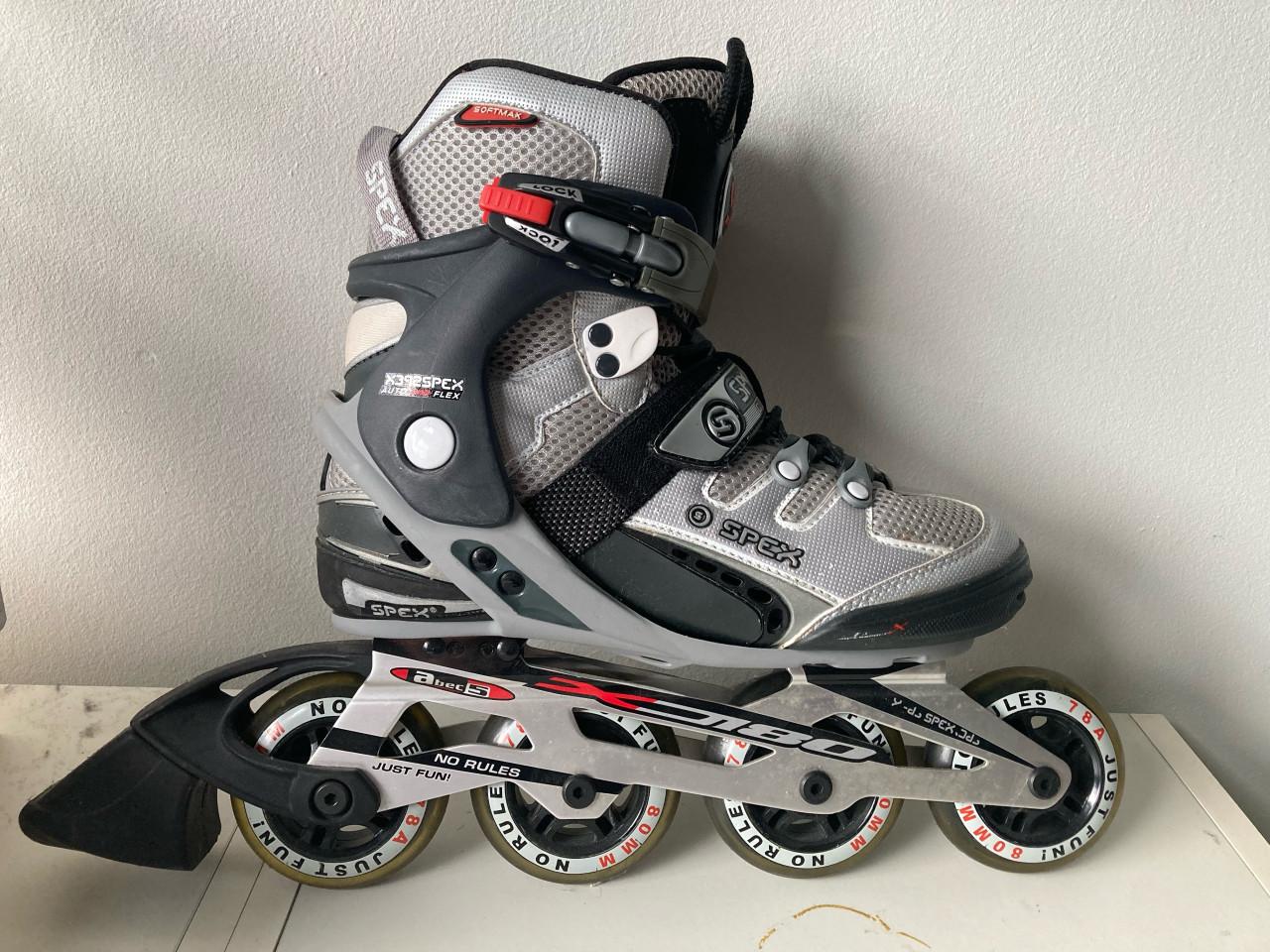 Spex Softmax Inline Skates / Skeelers – Maat 39 – Zwart/Grijs