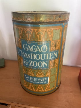 Groot blik Van Houten Cacao