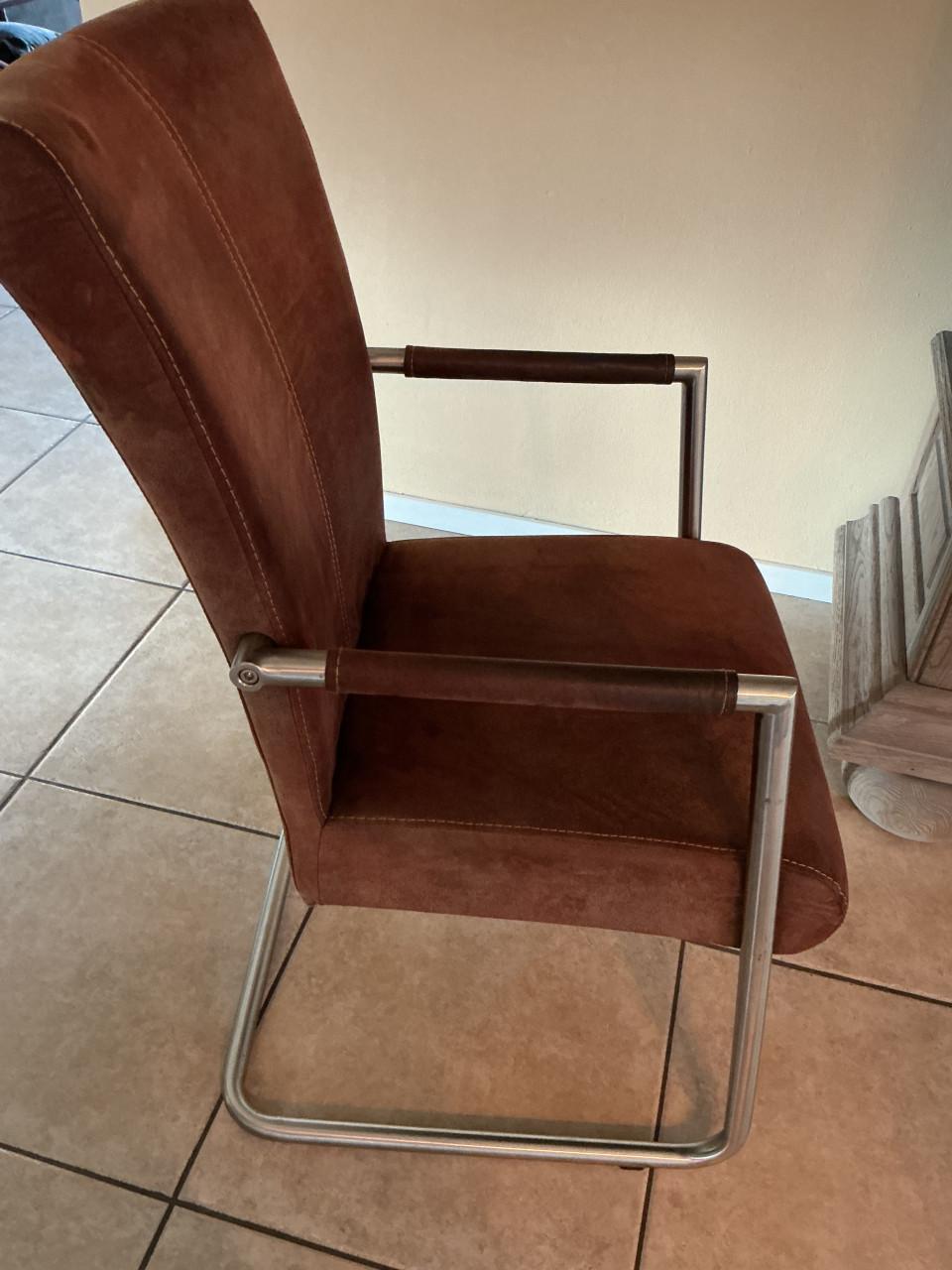 Izgst 6 eetkamer stoelen met arm leuning