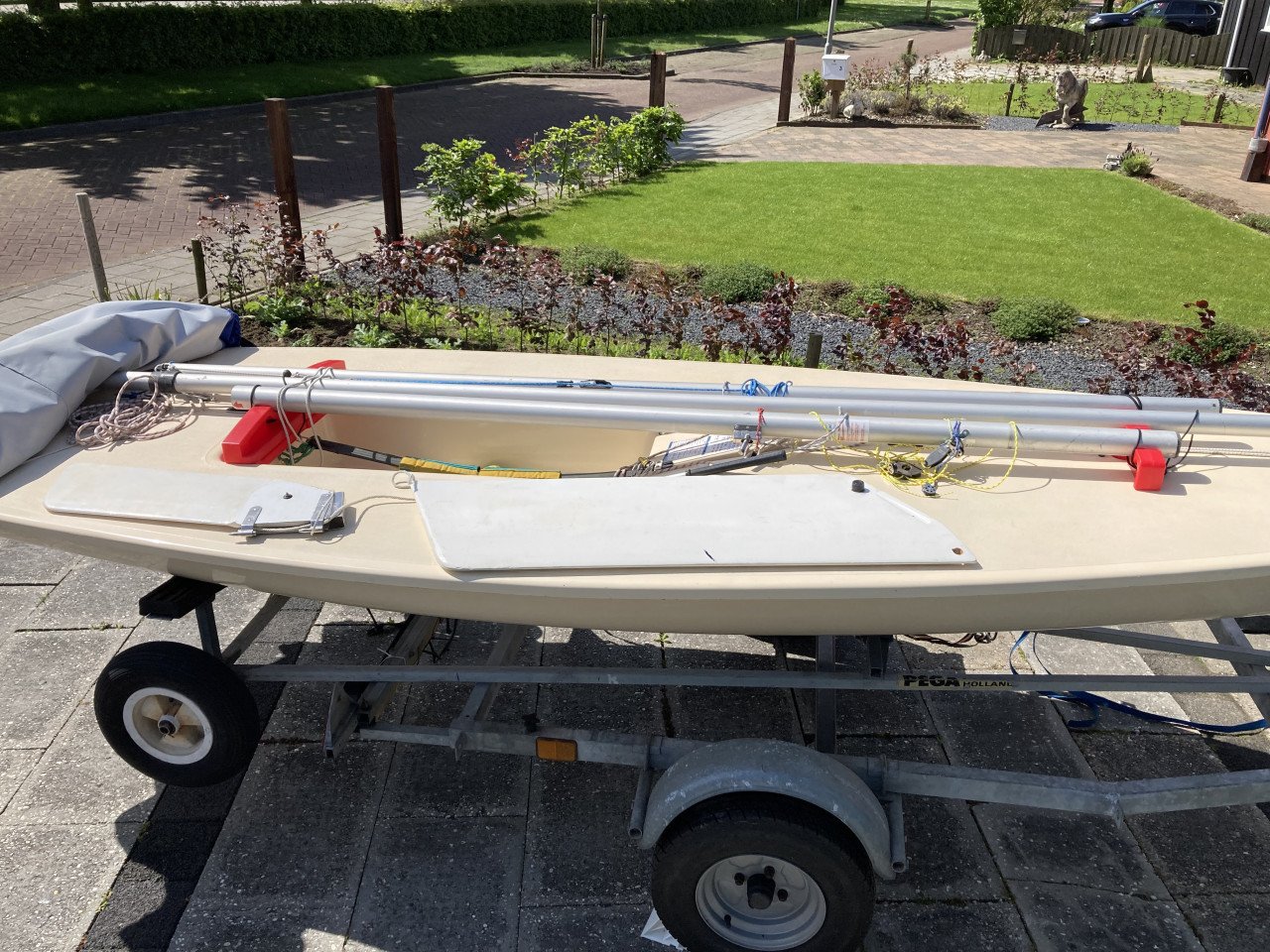 Laser  met trailer