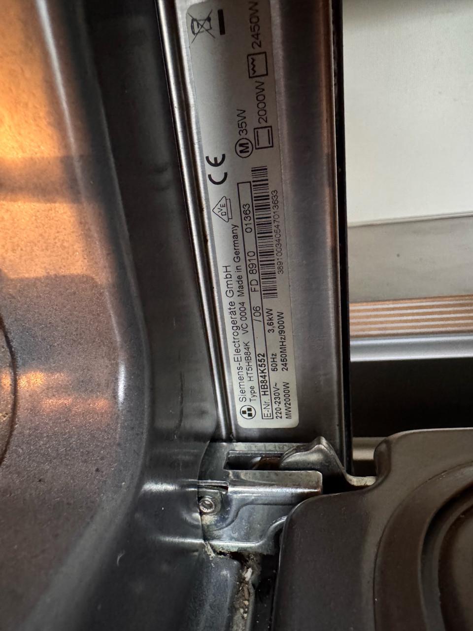 Siemens inbouw combi oven