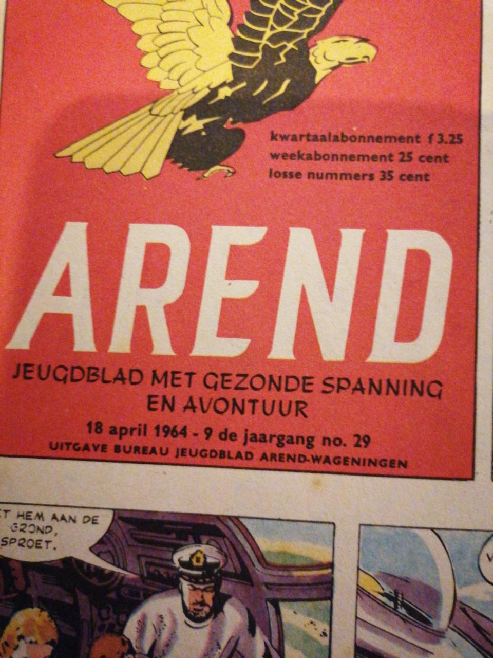 Stripblad Arend 1964 en 1965
