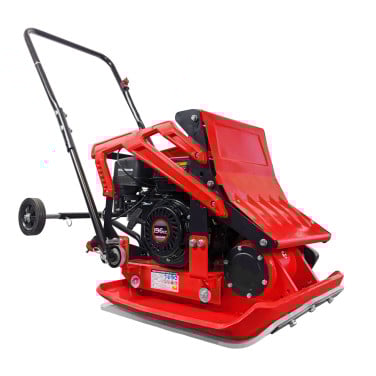 Trilplaat, 6,5pk motor, 111kg, ca. 2.550kg slagkracht, gratis mat