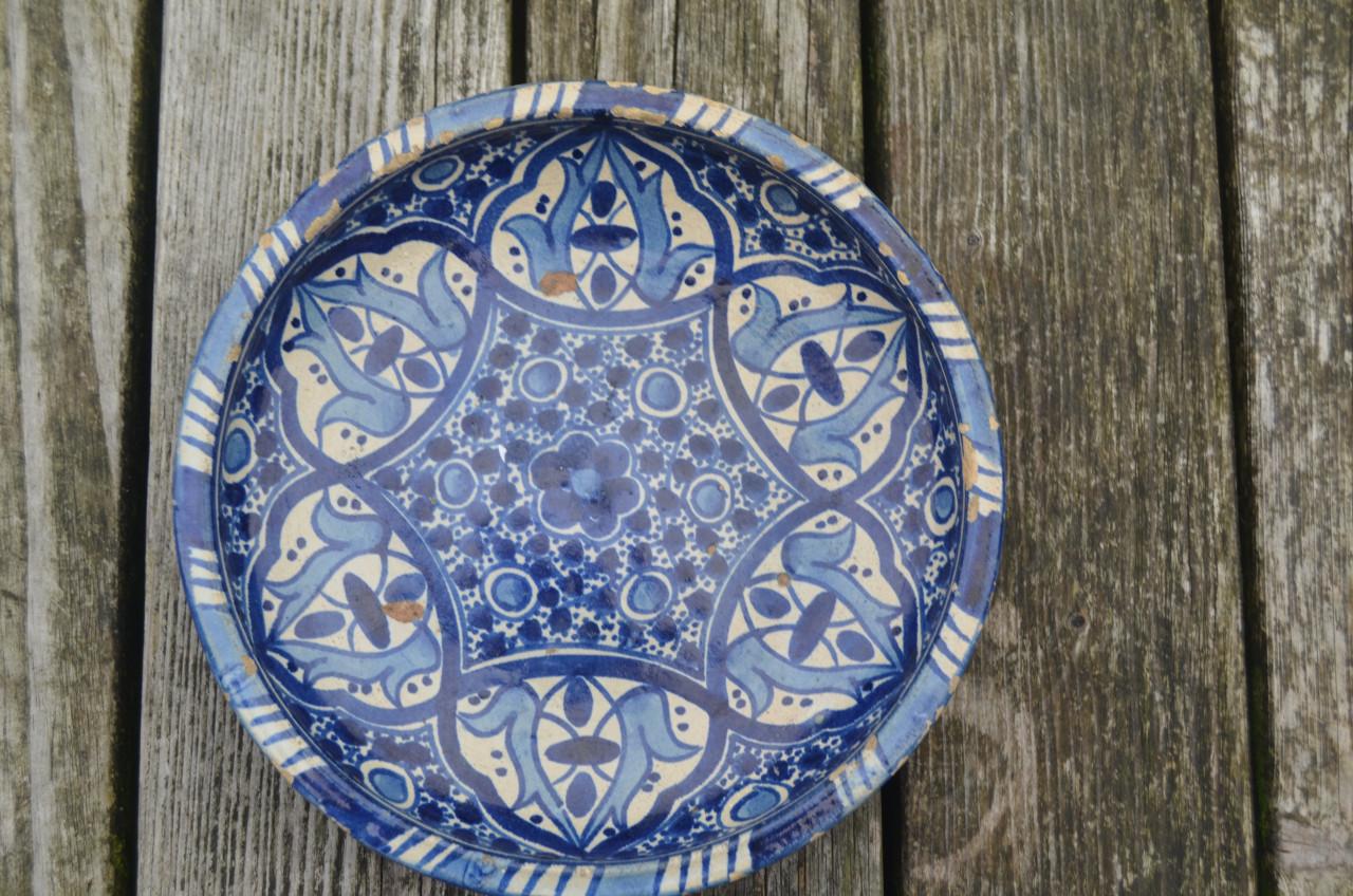 N. Afrikaans Arabisch keramieke schaal Maghreb / Fez / Safi?