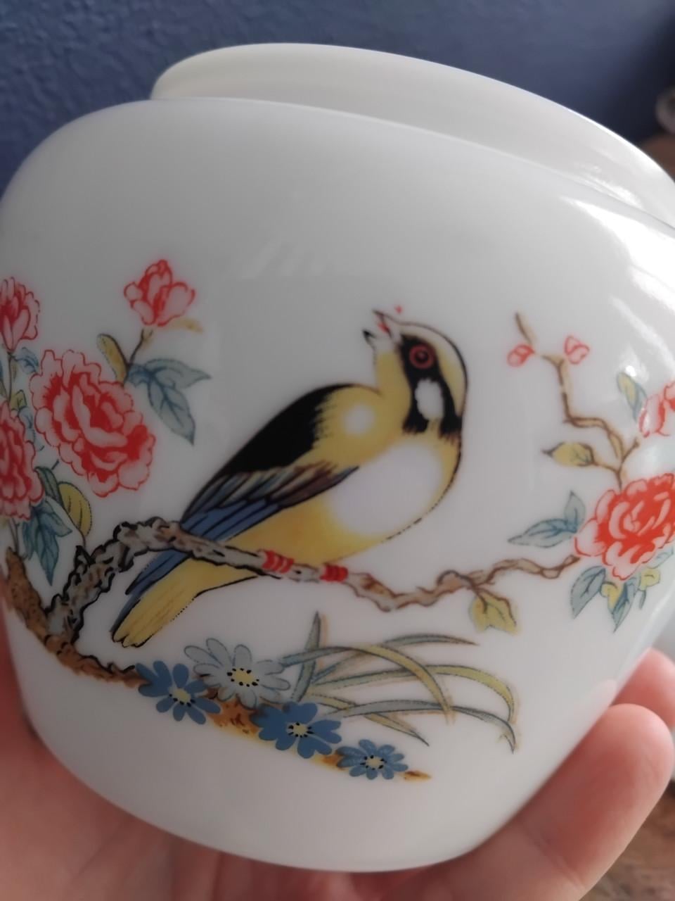 Vintage AVON melkglas Dekselpotje