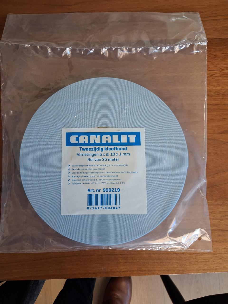 Nieuw in verpakking: dubbelzijdig kleefband