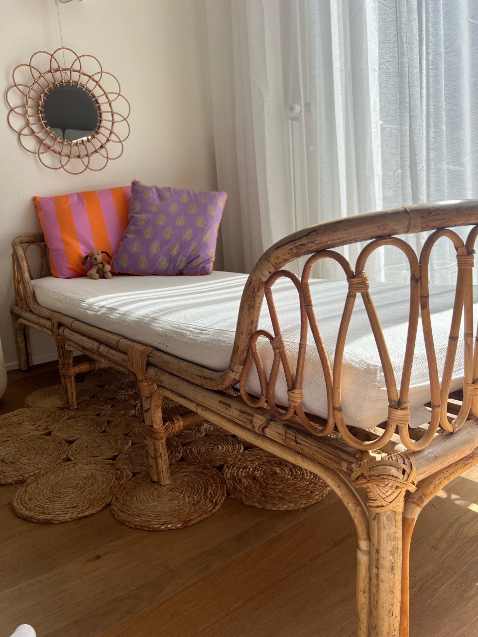 Boho kinderbed inclusief matras | rotan