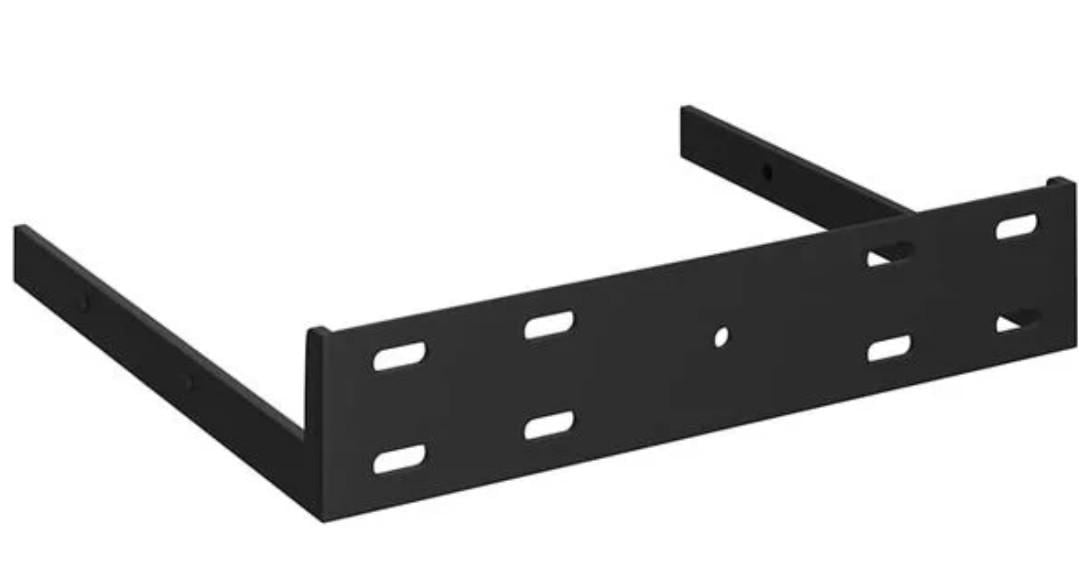 4 x nieuwe hoekplank / Zwart / 25 x 25 cm