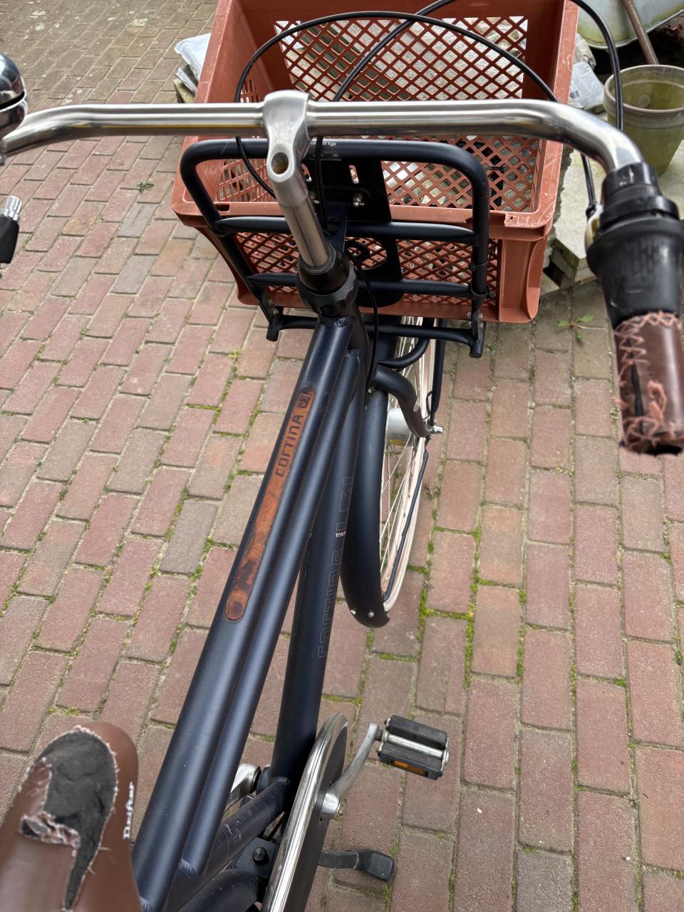 Gereserveerd!Cortina Transport fiets limited edition denim 2016 opknapper!