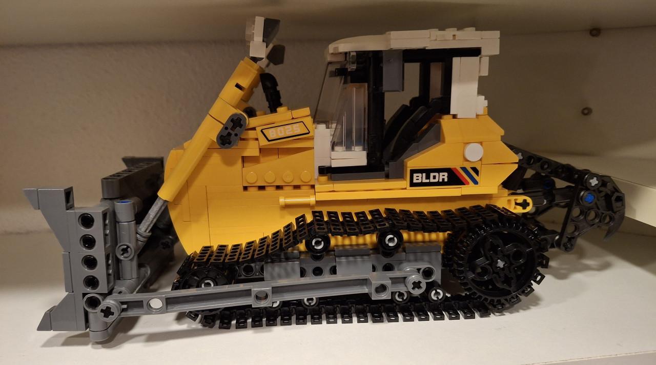 Bulldozer en Telescoopkraan Lego (imitatie)