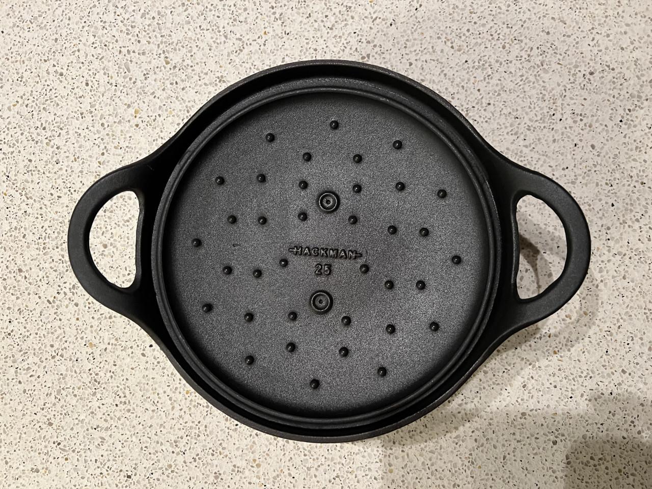 Hackman braadpan zwart, 25 cm